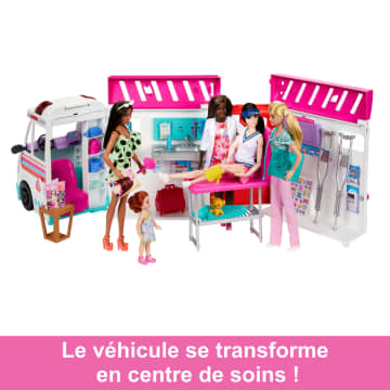 Barbie-Véhicule Médical-Coffret Ambulance Et Clinique Et Accessoires - Imagen 3 de 6