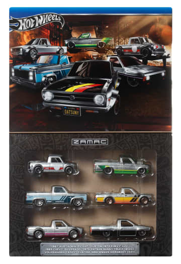 Hot Wheels 1:64 Scale Die-Cast Toy Cars & Trucks, Set Of 6 Zamac Vehicles (Styles May Vary) [Walmart Exclusive] - Image 6 of 6