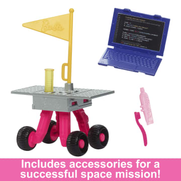 Barbie 65th Anniversary Careers Astronaut Doll & 10 Accessories Including Rolling Rover & Space Helmet - Image 4 of 6