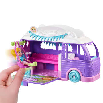 Polly Pocket Muhteşem Karavan, Bebek Ve Evcil Hayvan Oyun Seti, Kamp Ve Yiyecek Temalı Aksesuarlar, Seyahat Oyuncağı - Image 5 of 6