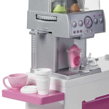 Barbie Nasch-Café Spielset Mit Puppe (Blond), Über 20 Teile Puppen-Zubehör - Bild 4 von 6