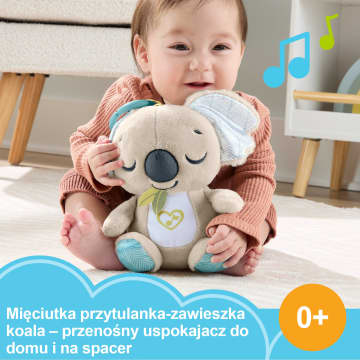 Fisher-Price Koala Muzyczny przenośny uspokajacz Zawieszka do wózka Przytulanka Zabawka dla noworodków i niemowląt 0+ - Image 2 of 6