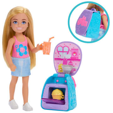 Barbie Aile Ve DOStlar Chelsea Kapkek Pişirme Çantası Chelsea Bebek Ve Aksesuarları, Oyuncak Kapkek Ile Sırt Çantası - Image 3 of 6