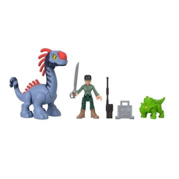 Fisher-Price Imaginext Jurassic World: Die Wiedergeburt Set Mit 6 Actionfiguren, Starter Und Zubehör - Imagen 2 de 5