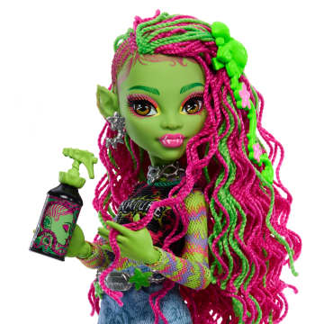 Evcil Hayvanı Chewlian Ve Aksesuarlarıyla Monster High Venus Mcflytrap Bebek - Imagen 3 de 6