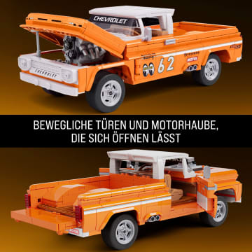 Mattel Brick Shop Hot Wheels Custom ’62 Chevy Pickup Bauset (858 Teile), Für Sammler - Image 6 of 6