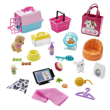 Bambola Barbie E Playset Negozio Degli Animali Con 4 Animali E Accessori, Per Bambini Da 3 A 7 Anni - Image 5 of 6