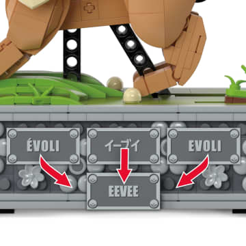 Mega Pokémon Motion Eevee Building Toy Kit (1366 Pieces) For Collectors - Image 6 of 6