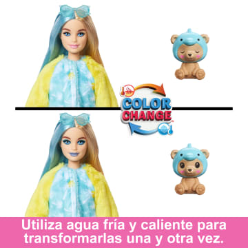 Muñeca Y Accesorios De La Colección Barbie Cutie Reveal Con Temática De Disfraces, 10 Sorpresas, Osito Disfrazado De Delfín. - Imagen 4 de 6