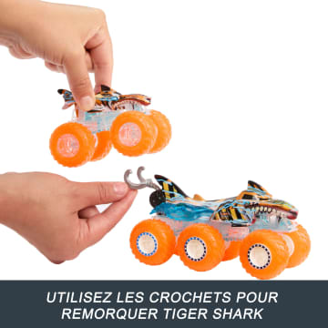 Hot Wheels-Gros Camion Monster Trucks Power Smashers-Coffret - Imagen 5 de 6