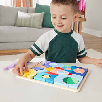 Fisher-Price Houten Ruimteblokkenpuzzel Voor Kleuters, 42 Houten Blokken - Image 2 of 6