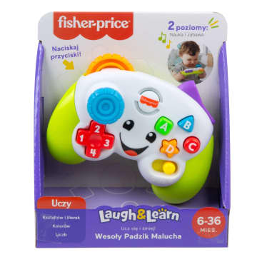 Fisher-Price „Ucz się i śmiej!” Wesoły Padzik Malucha Zabawka interaktywna dla niemowląt 6m+ Polska wersja językowa - Image 6 of 6