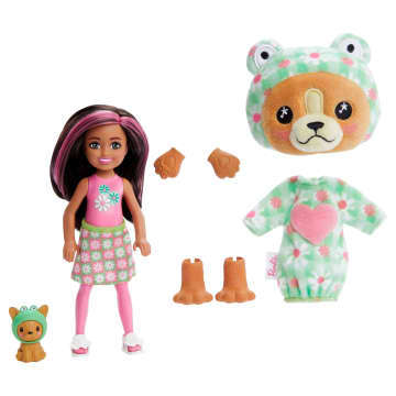 Barbie Cutie Reveal, Serie Met Kostuumthema, Chelsea, Kleine Pop En Accessoires, Puppy Als Kikker - Image 5 of 5