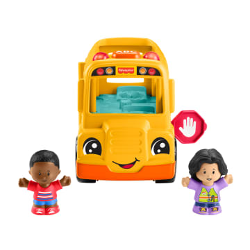 Fisher-Price Little People Schoolbus Muzikaal Peuterspeelgoed Met Licht En Geluid, 2 Figuren - Imagen 5 de 6