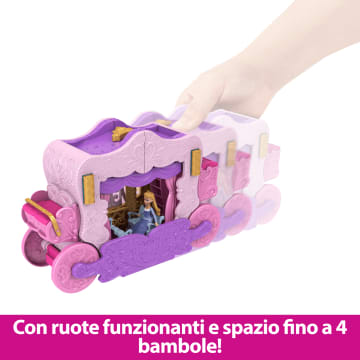 Disney Princess Playset 2 in 1 Castello Carrozza Trasformabile Con Mini Bambola Di Aurora, 4 Personaggi E 3 Piani - Image 4 of 6