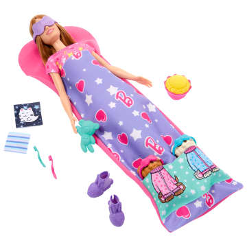 Barbie Puppe Und Welpen Pyjama-Party-Spielset - Bild 4 von 6