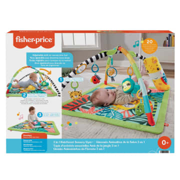 Fisher-Price 3-In-1 Regenwoud Babygym Met Buikligtrainer En 6 Babyspeeltjes, Van Baby Tot Peuter - Image 6 of 8