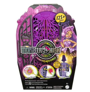 Monster High Skulltimate Secrets Monster Mysteries Playset, Clawdeen Wolf Doll With 19+ Surprises - Image 6 of 6