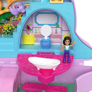 Polly Pocket Cofre Con Muñecas, Figuras Y Accesorios Bolso Canguro - Image 4 of 6