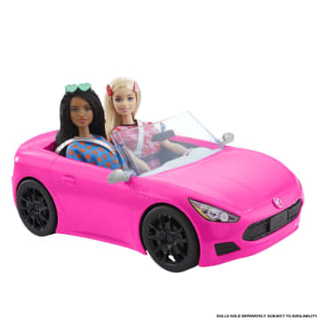 Barbie Cabrio Veicolo Rosa A Due Posti Con Ruote Che Girano, Dai 3 Ai 7 Anni - Image 5 of 6