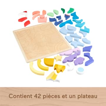 Fisher-Price - Puzzle en Bois L’Espace - Puzzle 42 pièces pour les petits - Image 5 of 6