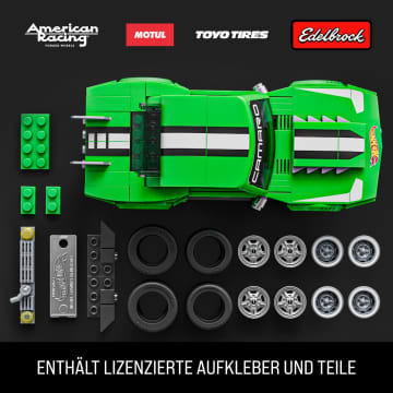 Mattel Brick Shop Hot Wheels Custom ’68 Camaro Bauset (289 Teile), Für Sammler - Imagen 4 de 6