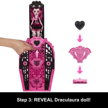 Monster High Skulltimate Secrets Monster Mysteries Playset, Draculaura Doll With 19+ Surprises - Image 4 of 5