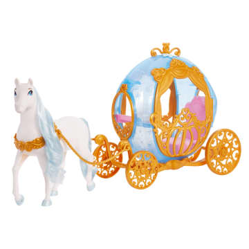 Disney Prinses Assepoesters Rijdende Koets En Paard Met Kambare Manen En Staart - Image 4 of 6