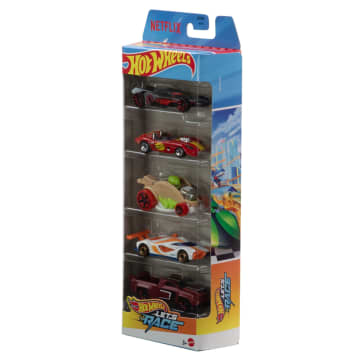 Hot Wheels Let's Race 5-Pack, Set Of 5 1:64 Scale Die-Cast Toy Race Cars From The Netflix Series - Image 3 of 5