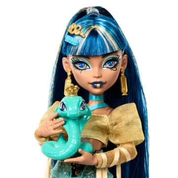 Monster High Cleo De Nile, Modepop Met Dierenvriendje Hissette En Accessoires - Image 3 of 6