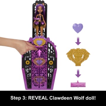 Monster High Skulltimate Secrets Monster Mysteries Playset, Clawdeen Wolf Doll With 19+ Surprises - Imagen 4 de 6