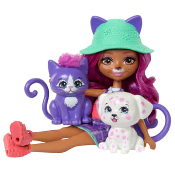 Enchantimals 2-In-1 Kat-En-Hond Pop Met Dierenvriendjes, Speelgoed Met Modeaccessoires - Imagen 2 de 3