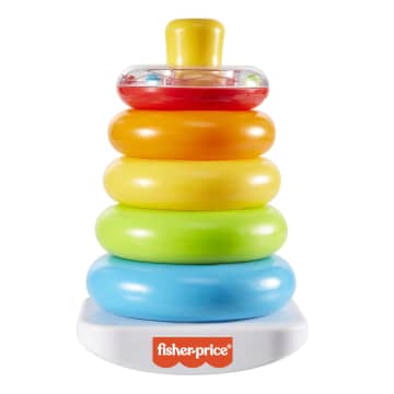 Fisher-Price Farbring Pyramide, Steckspiel-Zeug, Stapelturm, Stapelspielzeug - Image 1 of 6