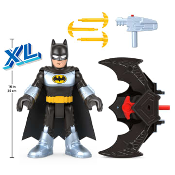 Imaginext Dc Super Friends Batglider Batman Xl Figure With Vehicle & Launcher, 5 Pieces - Image 5 of 6