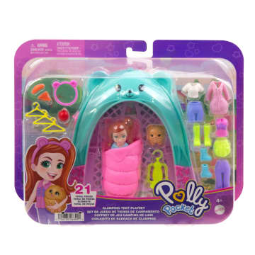 Polly Pocket Muhteşem Kamp Çadırı, Bebek Ve Evcil Hayvan Oyun Seti, Kamp Ve Yiyecek Temalı Aksesuarlar, Seyahat Oyuncağı - Imagen 6 de 6