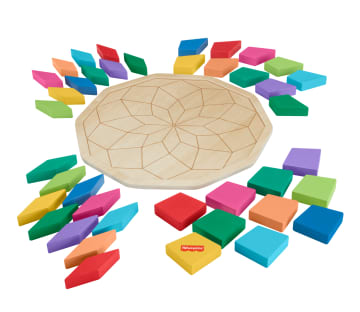 Fisher-Price Geometrische Houten Mandala Puzzel Voor Peuters En Kinderen, 40 Houten Stukken - Image 4 of 6