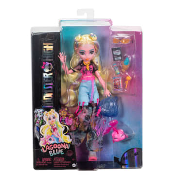 Muñeca De Lagoona Blue De Monster High Con Mascota Neptuna Y Accesorios - Imagen 6 de 6