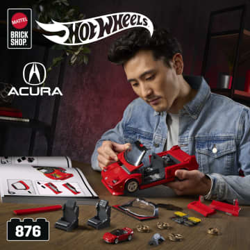 Mattel Brick Shop Hot Wheels ’90 Acura Nsx Building Toy (876 Pieces), For Collectors - Image 2 of 6