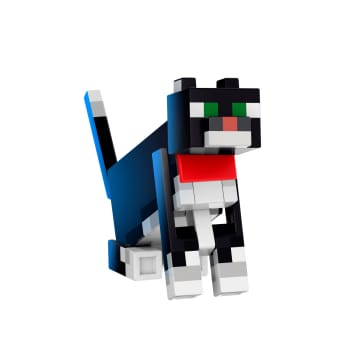 Figura De Acción De Gato Con Esmoquin De La Serie De Diamante De Minecraft, 4 Accesorios, Diseño De Coleccionista Con Un Tamaño De 14Cm - Image 1 of 6