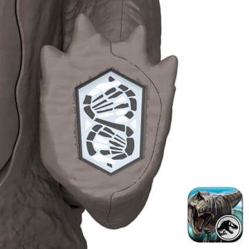Juguete De Dinosaurio Nasutoceratops Rugido Salvaje De Jurassic World: El Renacer, Mordiscos Y Sonido Controlados Con La Cola - Bild 5 von 6