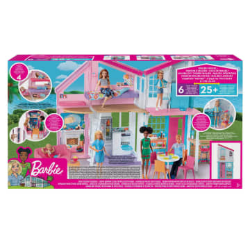 Barbie Domek Barbie Malibu: 2 Poziomy, 6 Pomieszczeń, Funkcje Transformacji Oraz Ponad 25 Akcesoriów - Image 6 of 6