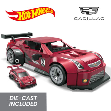 MEGA Hot Wheels Cadillac Ats-V R Vehicle Building Toy Kit (319 Pieces) For Collectors - Imagen 4 de 6