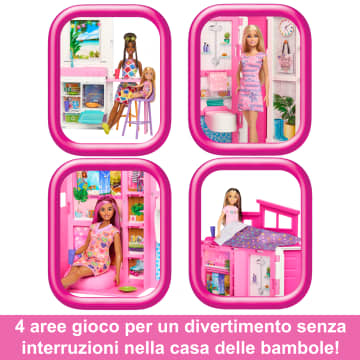 Barbie Casa Delle Vacanze, Playset Con 4 Aree Di Gioco E 11 Accessori Decorativi - Image 5 of 6