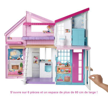 Barbie - La Maison À Malibu - Maison Poupée Mannequin - 3 Ans Et + - Imagen 3 de 5