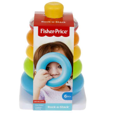 Fisher-Price Farbring Pyramide, Steckspiel-Zeug, Stapelturm, Stapelspielzeug - Image 6 of 6