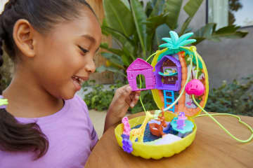Polly Pocket Çanta Olabilen Micro Oyun Setleri, Polly & Lila Ananas Temalı, Gkj64 - Image 2 of 6