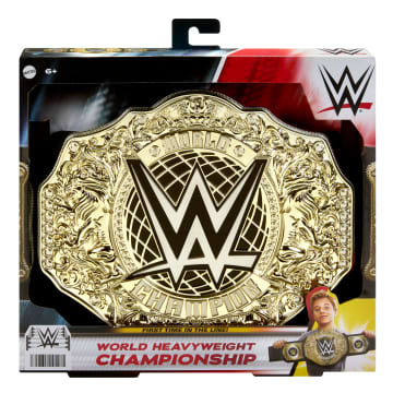 WWE Championship Title, World Heavyweight Role-Play & Costume, Leather-Like Belt - Image 5 of 6