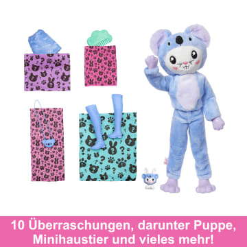 Barbie-Puppe Cutie Reveal Kostüm-Reihe Und Zubehörteile Mit 10 Überraschungen, Hase Als Koala - Image 3 of 6