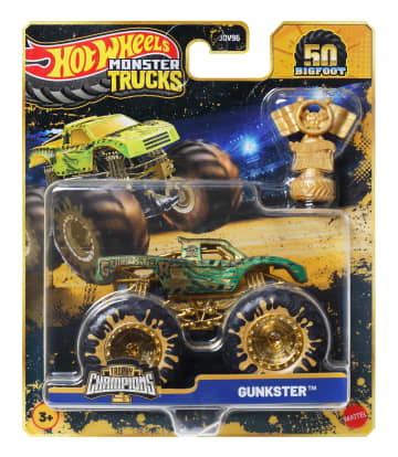 Hot Wheels Monster Trucks Bigfoot Trophy Şampiyonları Tekli Arabalar 1:64 Ölçekli Üst Düzey Metal Araç Ve Kupa (Stiller Çeşitlilik Gösterebilir) - Image 6 of 6
