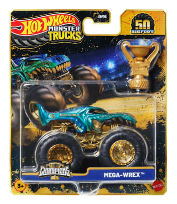 Hot Wheels Monster Trucks Bigfoot Trophy Şampiyonları Tekli Arabalar 1:64 Ölçekli Üst Düzey Metal Araç Ve Kupa (Stiller Çeşitlilik Gösterebilir) - Image 2 of 6